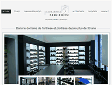 Tablet Screenshot of laboratoirebergeron.com